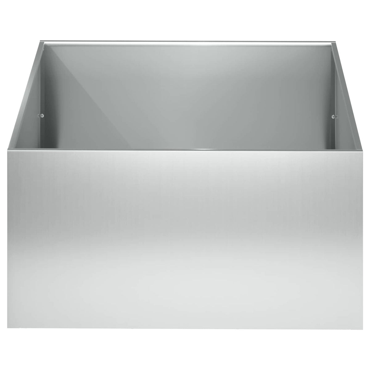 Vidaxl plantenbak zilver 40 x 40 x 30 cm gegalvaniseerd staal