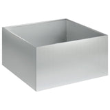Vidaxl plantenbak 2 st zilver 40 x 40 x 30 cm gegalvaniseerd staal