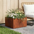 Vidaxl plantenbak roestkleurig 40 x 40 x 30 cm weervast staal
