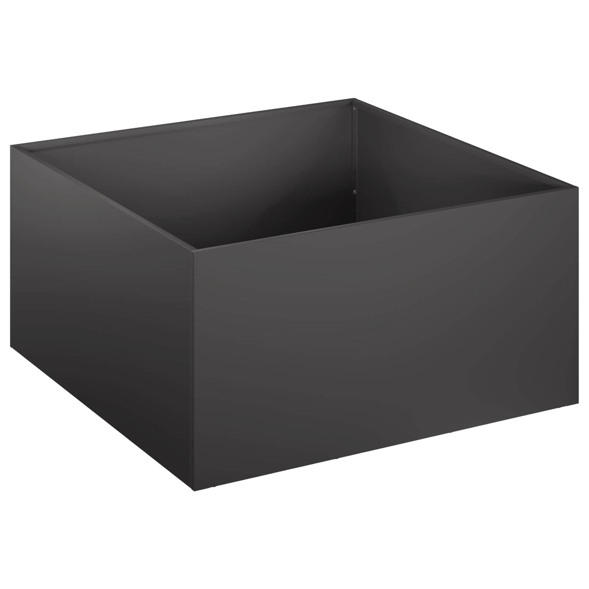 Vidaxl plantenbak zwart 60 x 60 x 30 cm koudgewalst staal