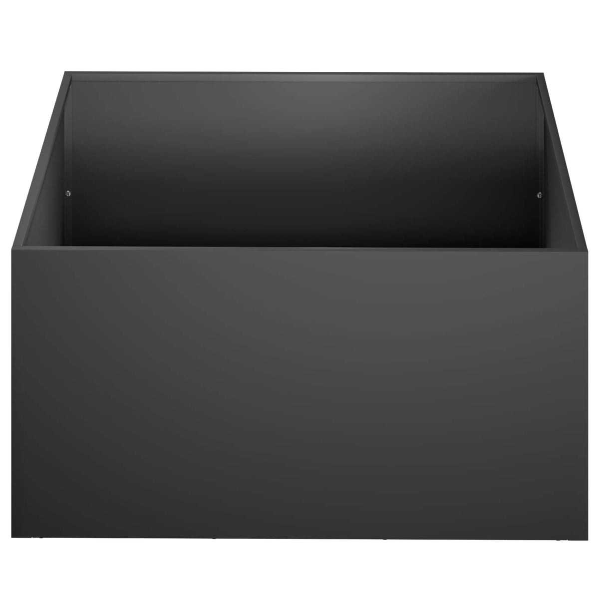 Vidaxl plantenbak zwart 60 x 60 x 30 cm koudgewalst staal