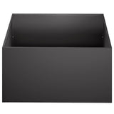 Vidaxl plantenbak zwart 60 x 60 x 30 cm koudgewalst staal