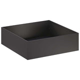 Vidaxl plantenbak 2 st zwart 100 x 100 x 30 cm koudgewalst staal