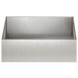 Vidaxl plantenbak zilver 100 x 100 x 30 cm roestvrij staal