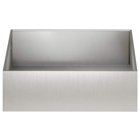 Vidaxl plantenbak zilver 100 x 100 x 30 cm roestvrij staal