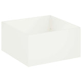 Vidaxl plantenbak 2 st wit 60 x 60 x 40 cm koudgewalst staal