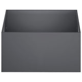 Vidaxl plantenbak antraciet 60 x 60 x 40 cm koudgewalst staal
