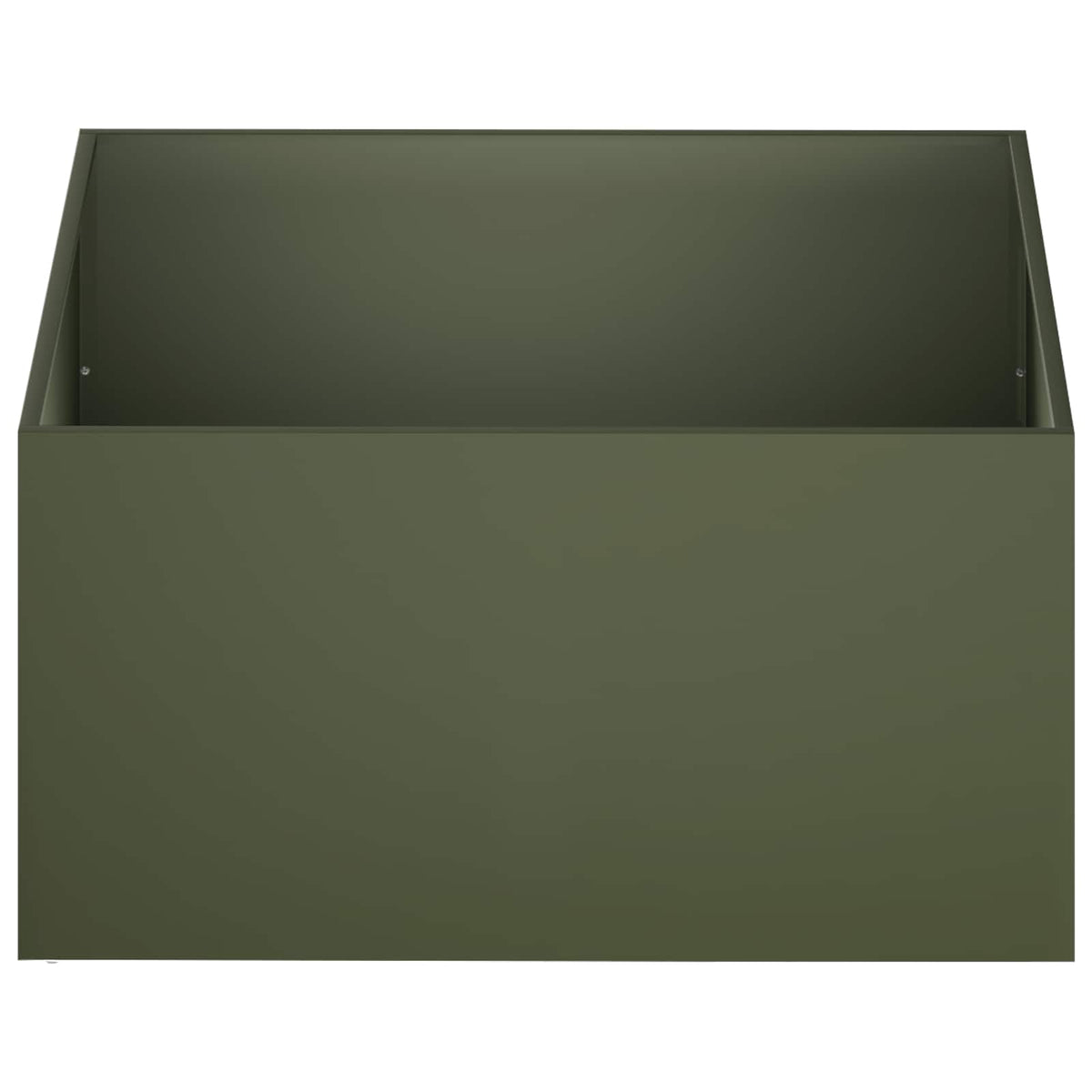 Vidaxl plantenbak olijfgroen 60 x 60 x 40 cm koudgewalst staal