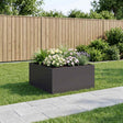Vidaxl plantenbak zwart 80 x 80 x 40 cm koudgewalst staal