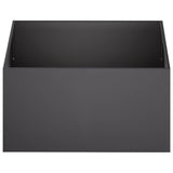 Vidaxl plantenbak zwart 80 x 80 x 40 cm koudgewalst staal