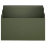 Vidaxl plantenbak olijfgroen 80 x 80 x 40 cm koudgewalst staal