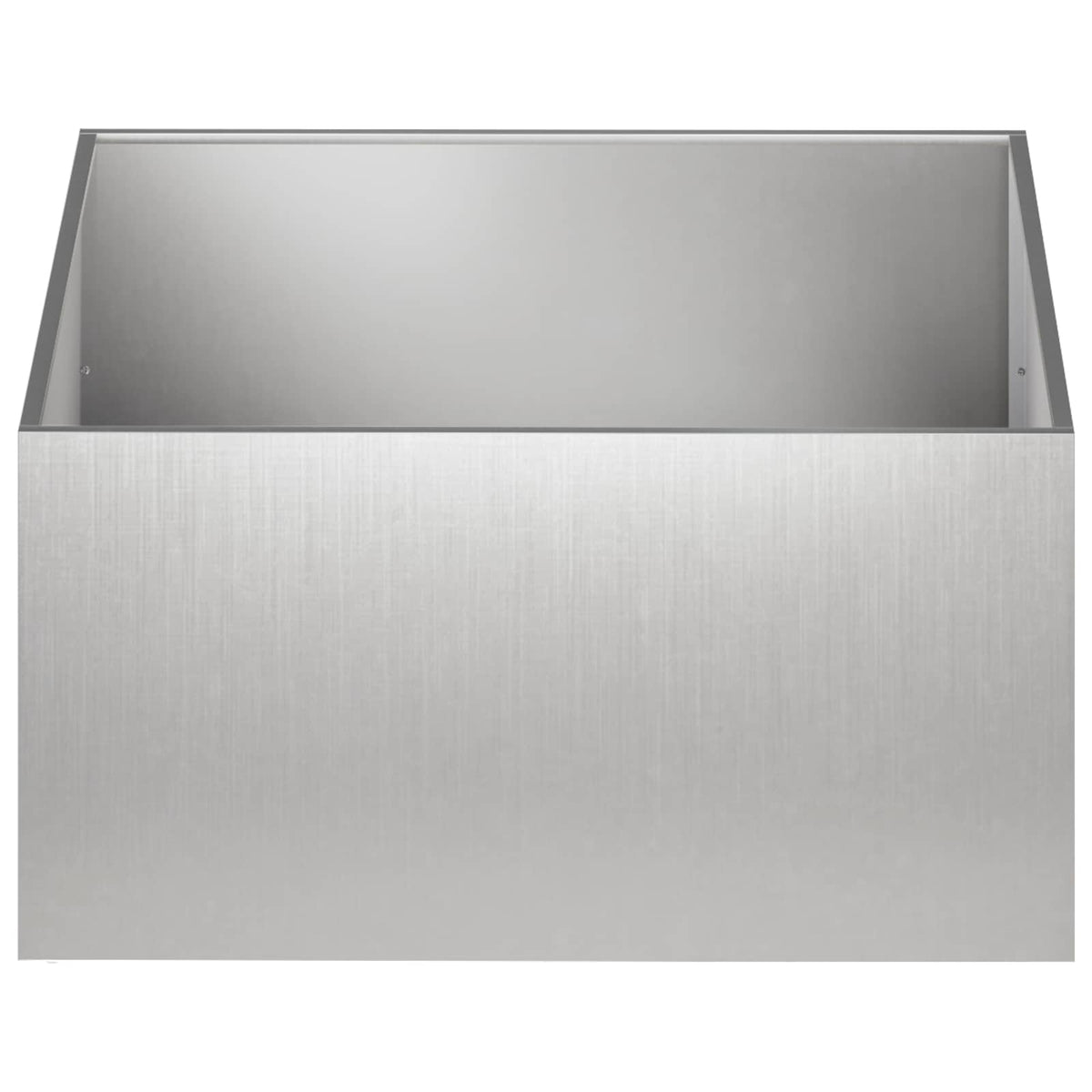 Vidaxl plantenbak zilver 80 x 80 x 40 cm roestvrij staal