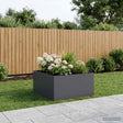 Vidaxl plantenbak antraciet 100 x 100 x 40 cm koudgewalst staal