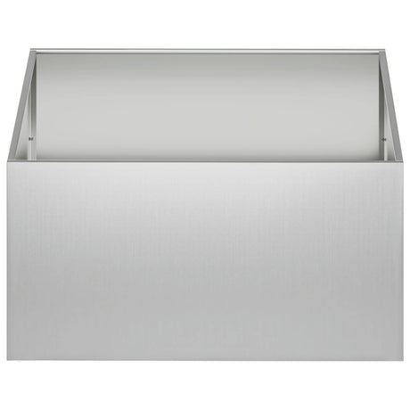 Vidaxl plantenbak zilver 100 x 100 x 40 cm gegalvaniseerd staal