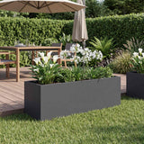 Vidaxl plantenbak antraciet 40 x 20 x 20 cm koudgewalst staal