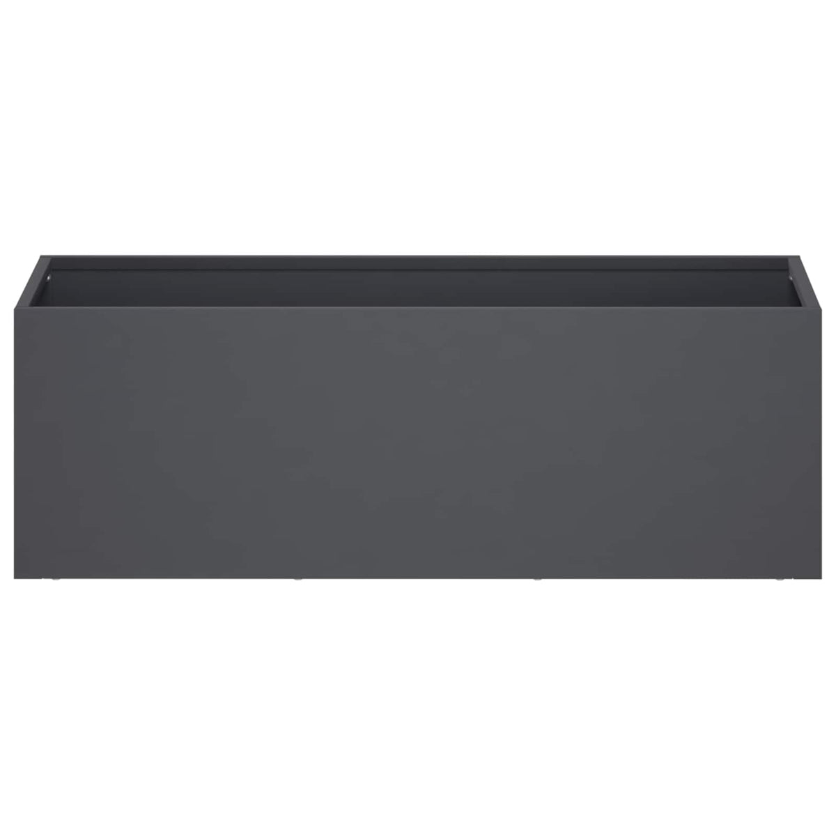 Vidaxl plantenbak antraciet 40 x 20 x 20 cm koudgewalst staal