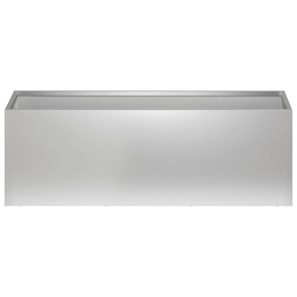 Vidaxl plantenbak zilver 40 x 20 x 20 cm gegalvaniseerd staal