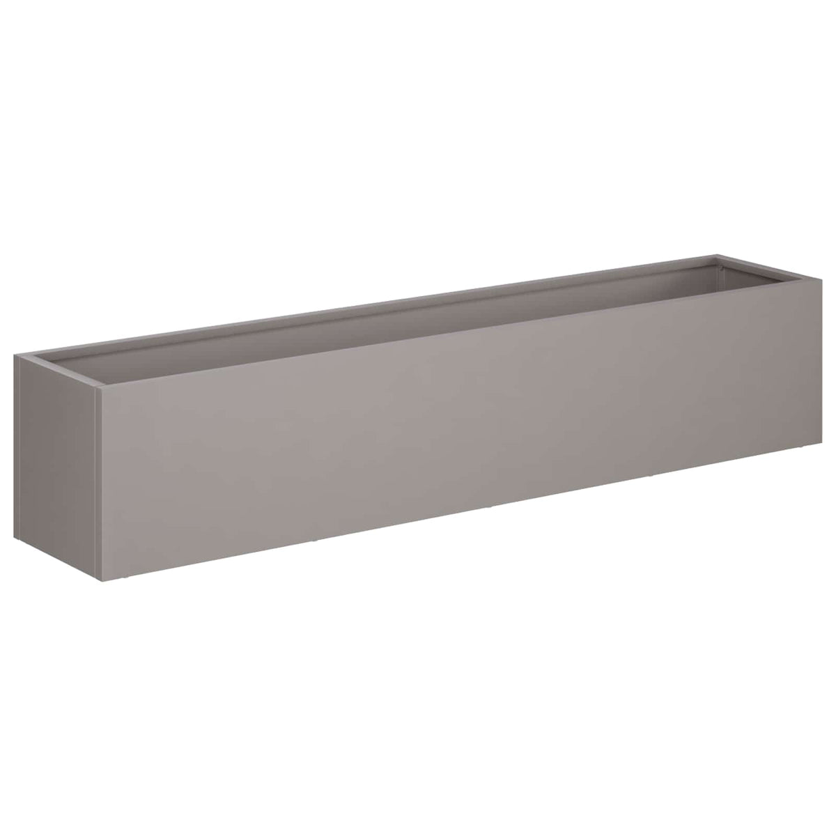 Vidaxl plantenbak roestkleurig 80 x 20 x 20 cm weervast staal