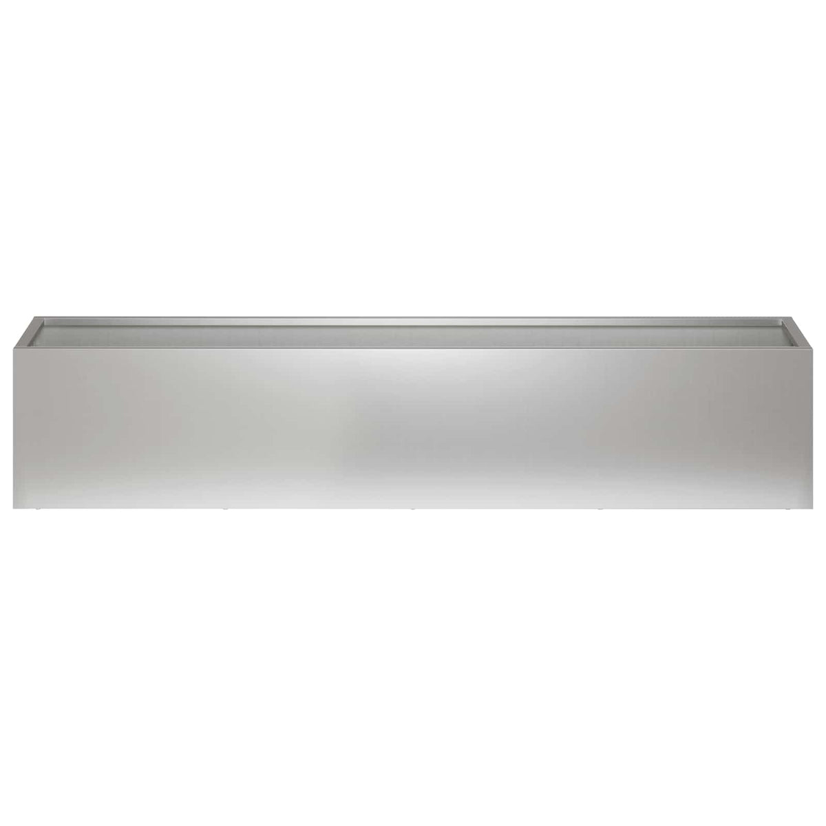 Vidaxl plantenbak zilver 100 x 20 x 20 cm gegalvaniseerd staal