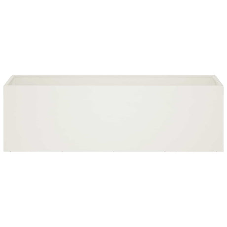 Vidaxl plantenbak wit 80 x 30 x 30 cm koudgewalst staal