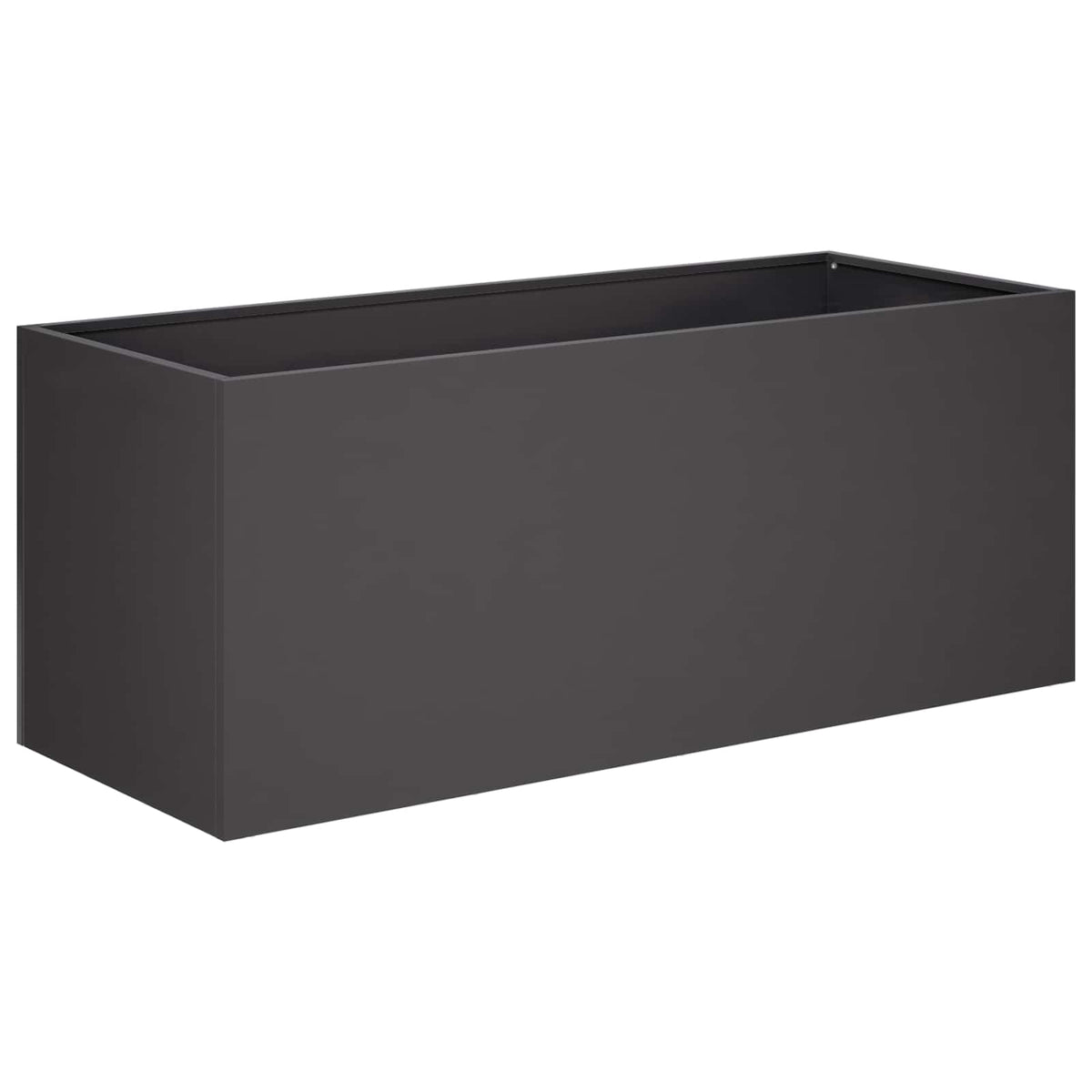 Vidaxl plantenbak 2 st zwart 80 x 40 x 40 cm koudgewalst staal