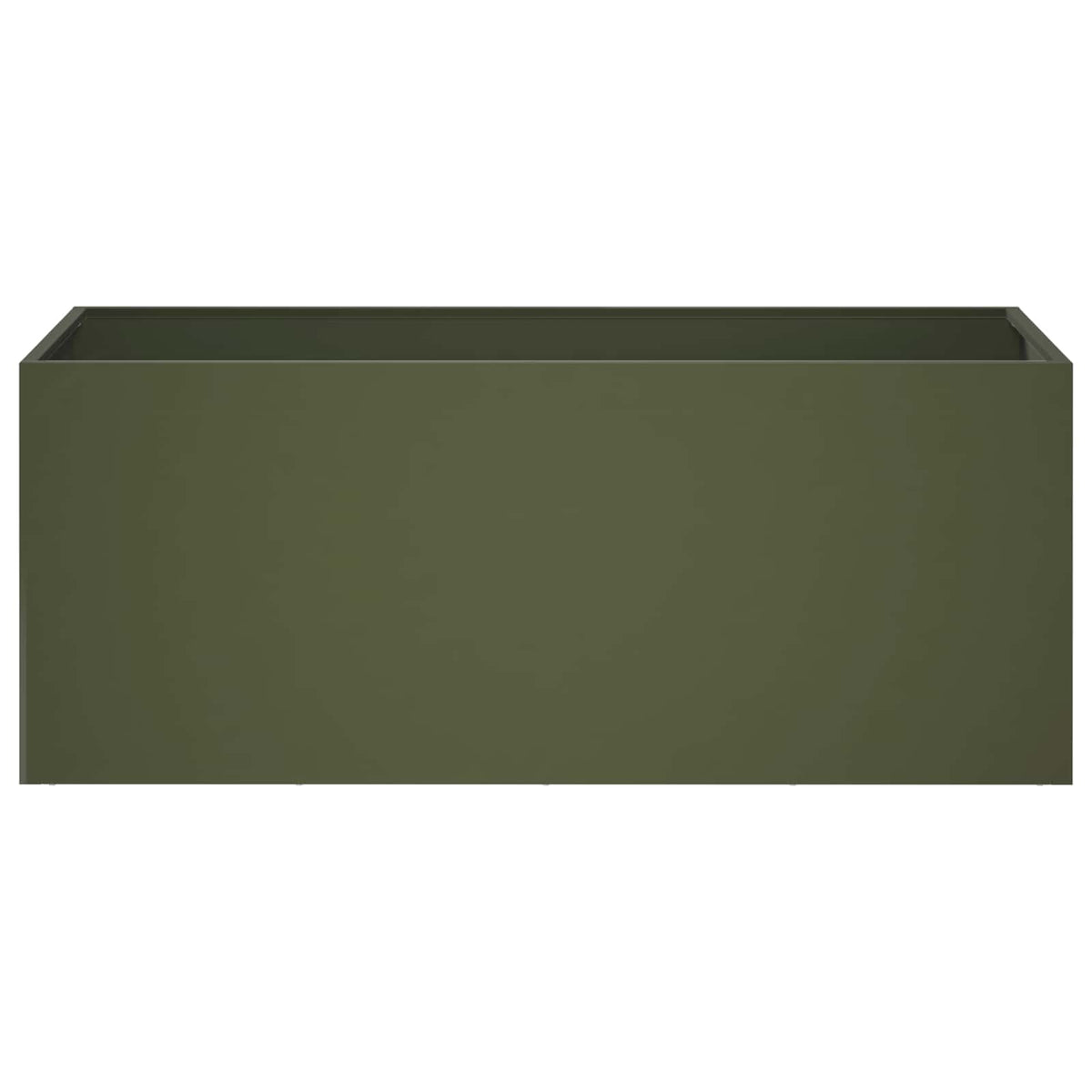 Vidaxl plantenbak olijfgroen 100 x 40 x 40 cm koudgewalst staal