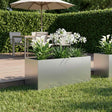 Vidaxl plantenbak zilver 100 x 40 x 40 cm gegalvaniseerd staal