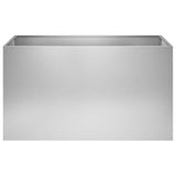 Vidaxl plantenbak zilver 80 x 50 x 50 cm gegalvaniseerd staal