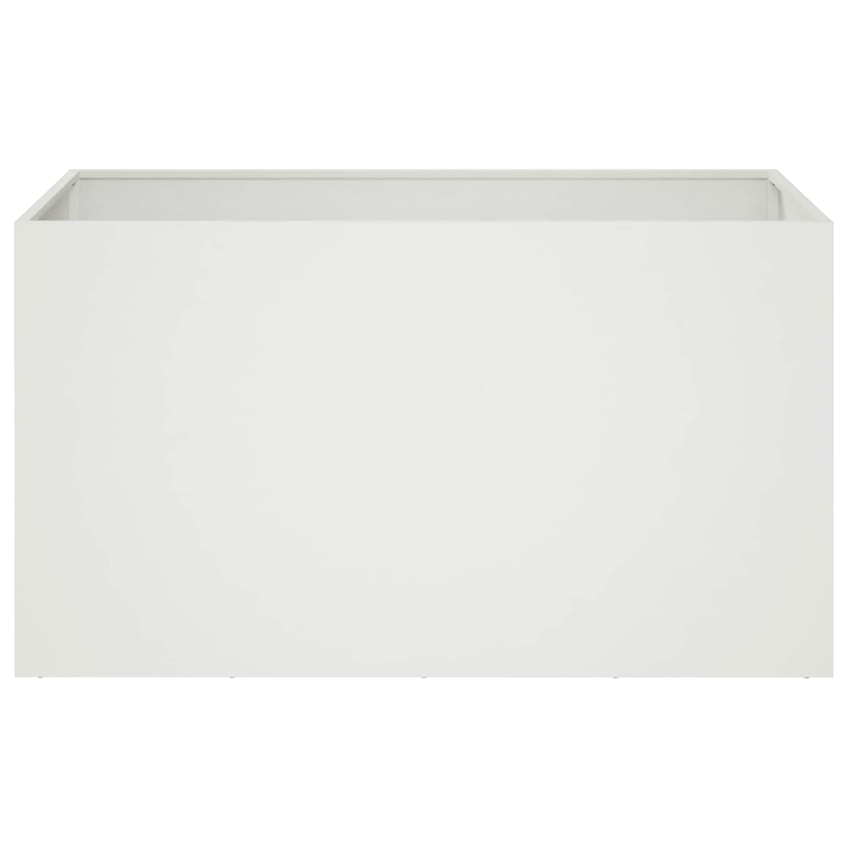 Vidaxl plantenbak wit 100 x 50 x 50 cm koudgewalst staal