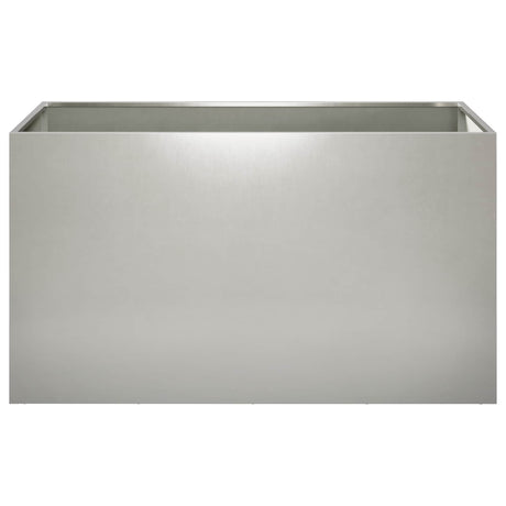 Vidaxl plantenbak zilver 100 x 50 x 50 cm roestvrij staal