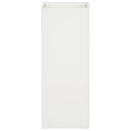 Vidaxl plantenbak wit 20 x 20 x 40 cm koudgewalst staal