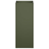 Vidaxl plantenbak olijfgroen 20 x 20 x 40 cm koudgewalst staal