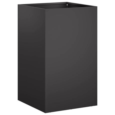 Vidaxl plantenbak 2 st zwart 30 x 30 x 40 cm koudgewalst staal