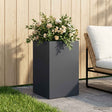 Vidaxl plantenbak antraciet 30 x 30 x 40 cm koudgewalst staal