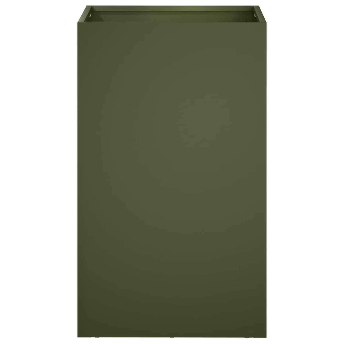 Vidaxl plantenbak olijfgroen 30 x 30 x 40 cm koudgewalst staal