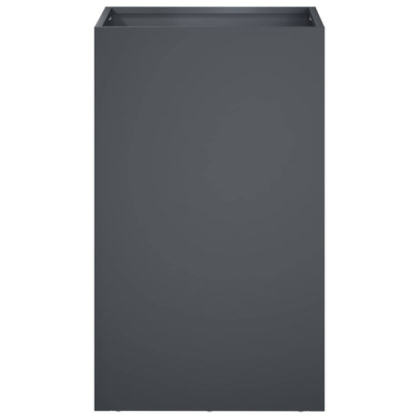 Vidaxl plantenbak antraciet 40 x 40 x 50 cm koudgewalst staal