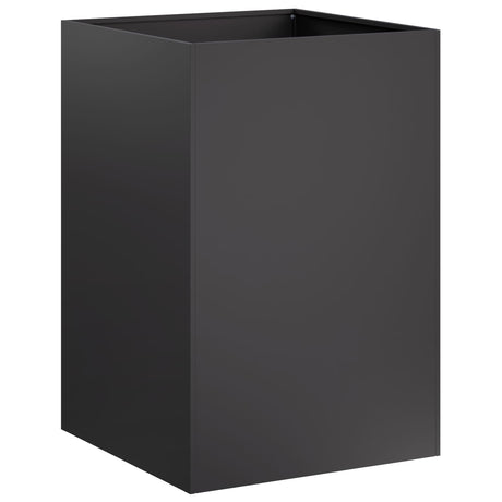 Vidaxl plantenbak zwart 40 x 40 x 75 cm koudgewalst staal
