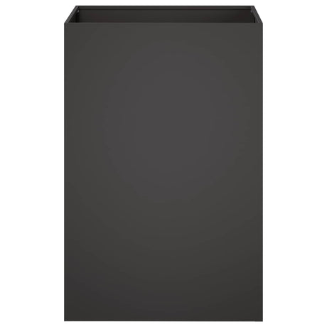 Vidaxl plantenbak zwart 40 x 40 x 75 cm koudgewalst staal