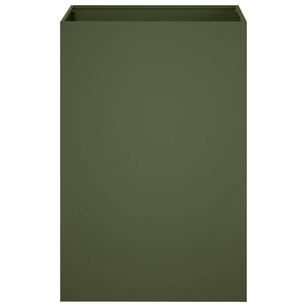 Vidaxl plantenbak olijfgroen 40 x 40 x 75 cm koudgewalst staal