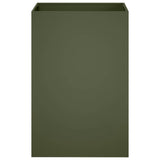 Vidaxl plantenbak olijfgroen 50 x 50 x 75 cm koudgewalst staal