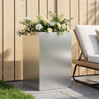Vidaxl plantenbak zilver 50 x 50 x 75 cm gegalvaniseerd staal