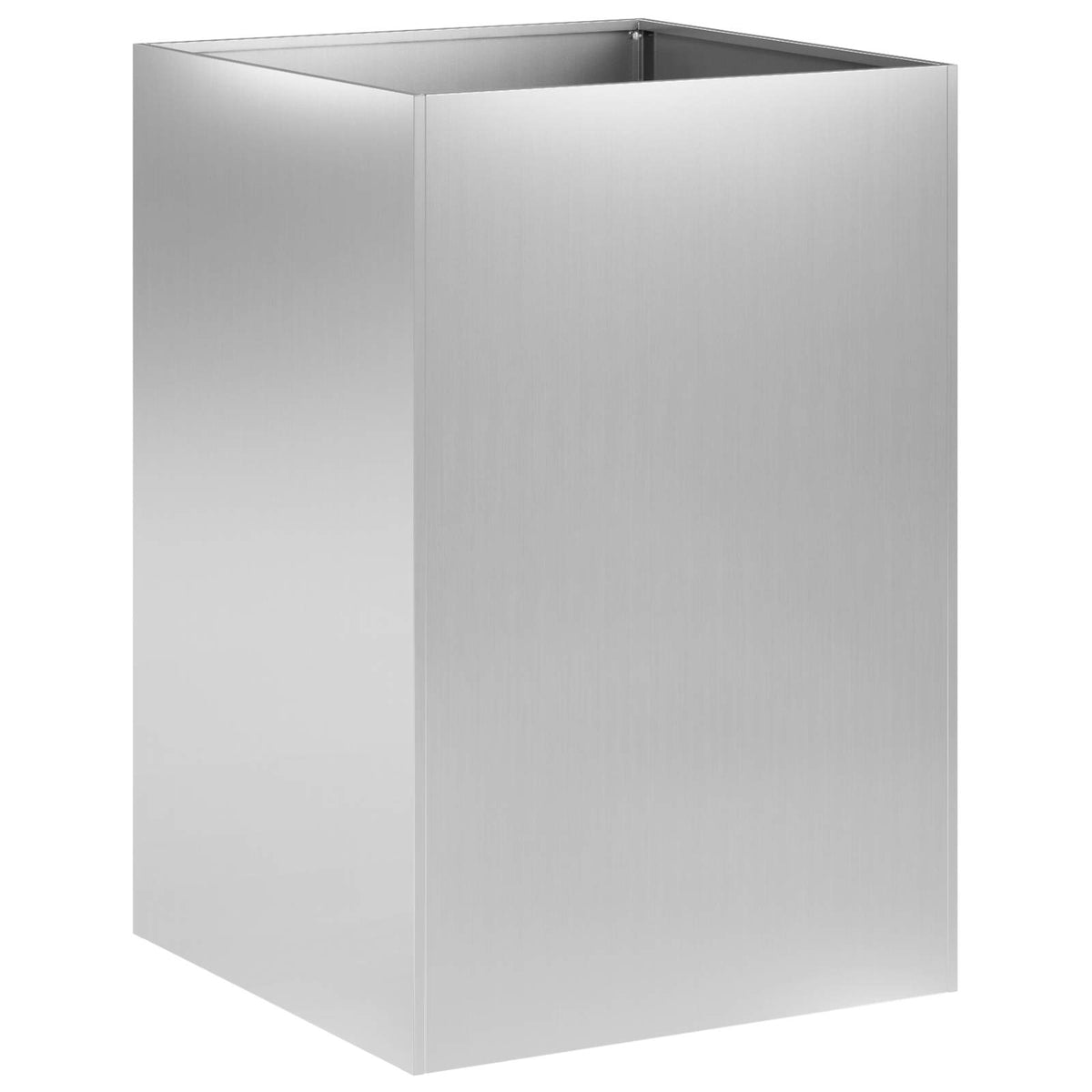 Vidaxl plantenbak 2 st zilver 50 x 50 x 75 cm gegalvaniseerd staal