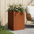 Vidaxl plantenbak roestkleurig 50 x 50 x 75 cm weervast staal