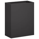Vidaxl plantenbak 2 st zwart 40 x 20 x 40 cm koudgewalst staal