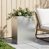 Vidaxl plantenbak zilver 40 x 20 x 40 cm gegalvaniseerd staal