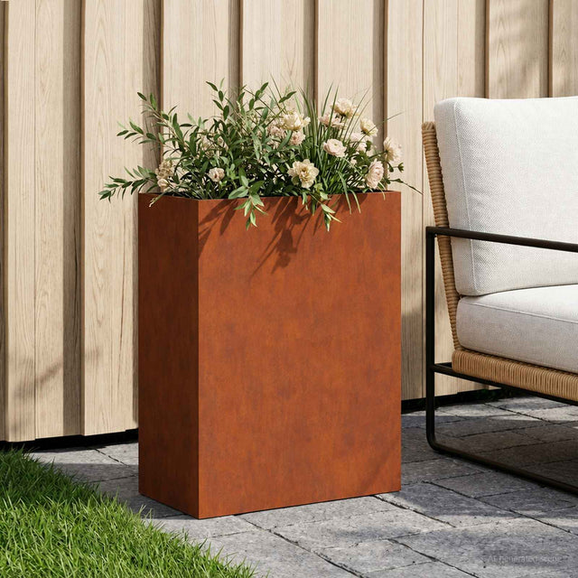 Vidaxl plantenbak roestkleurig 40 x 20 x 40 cm weervast staal