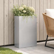 Vidaxl plantenbak zilver 50 x 20 x 75 cm gegalvaniseerd staal