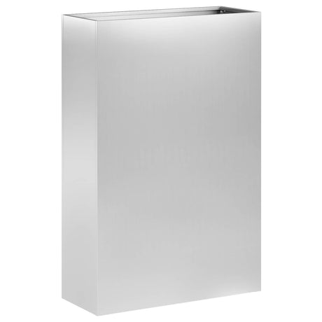 Vidaxl plantenbak 2 st zilver 50 x 20 x 75 cm gegalvaniseerd staal