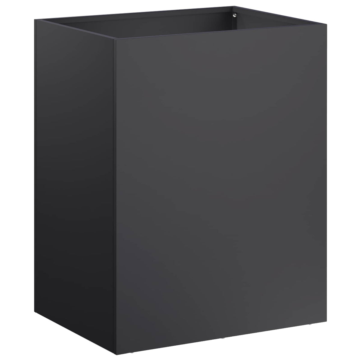 Vidaxl plantenbak 2 st zwart 40 x 30 x 40 cm koudgewalst staal