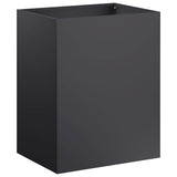 Vidaxl plantenbak 2 st zwart 40 x 30 x 40 cm koudgewalst staal